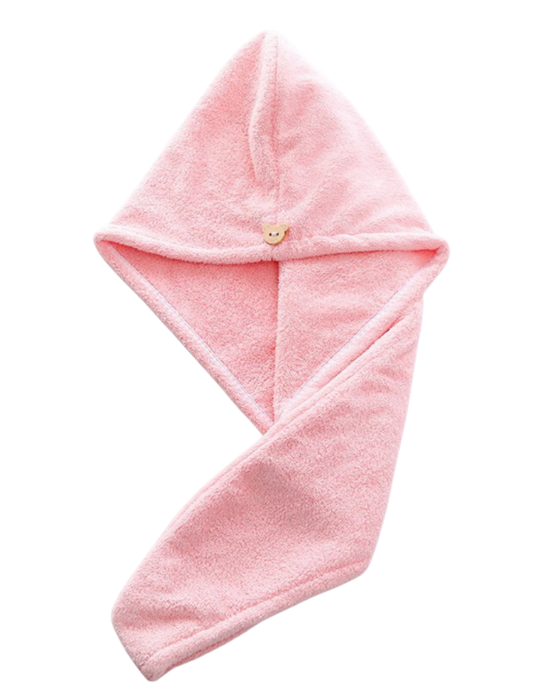 Microfiber Hair Towel with Button