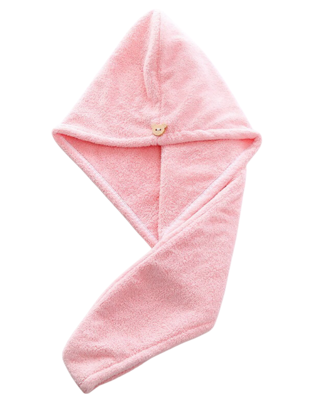 Microfiber Hair Towel with Button