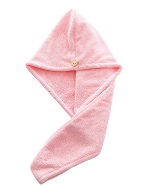 Microfiber Hair Towel with Button